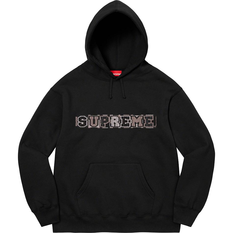 Sudaderas Supreme Beaded Hooded Negras | Supreme 354RW